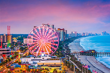 A view of Myrtle Beach in South Carolina