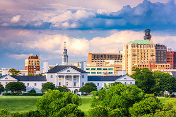City buildings in Virginia